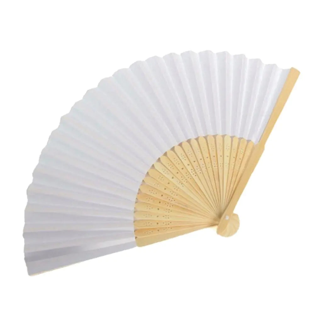 DIY Blank Hand Fan, 7 inch Wood Frame