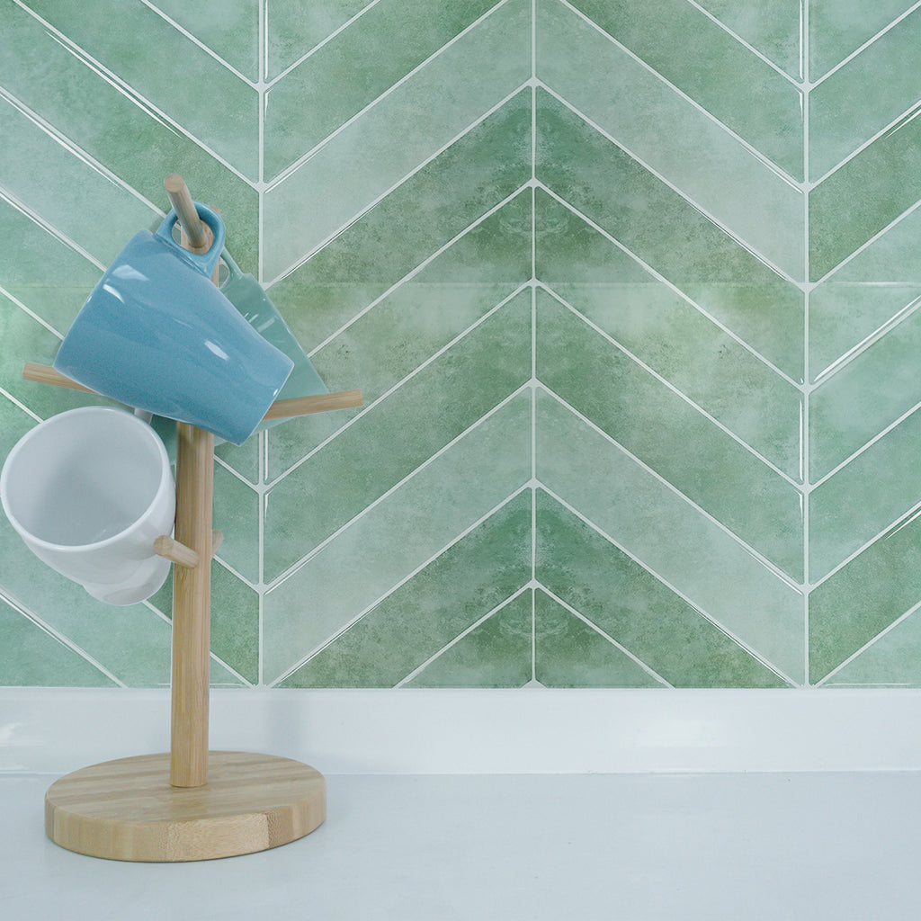 EverLeaf Herringbone Peel & Stick Tiles