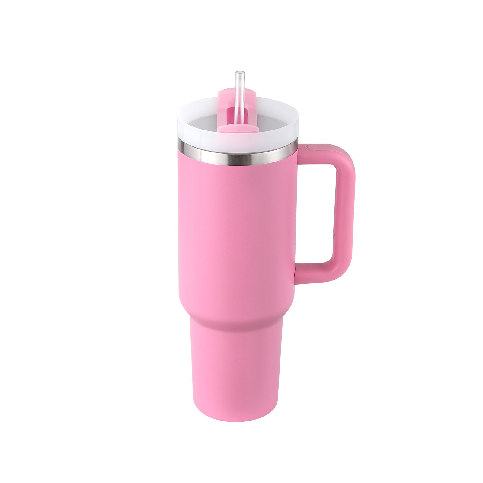 40 Oz Tumbler With Handle Straw Insulated .