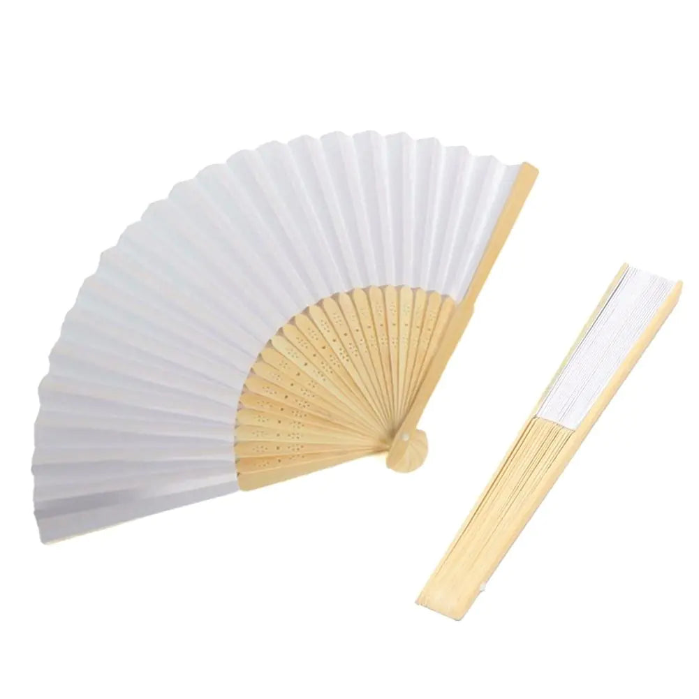 DIY Blank Hand Fan, 7 inch Wood Frame