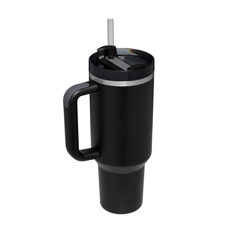 40 Oz Tumbler With Handle Straw Insulated .